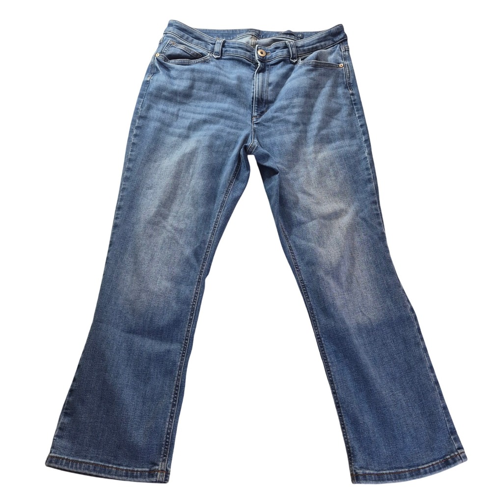 J. Jill Demi Boot Cut Ankle WPT300011 Womens 12 Blue Jeans Coastal Grandma Jeans